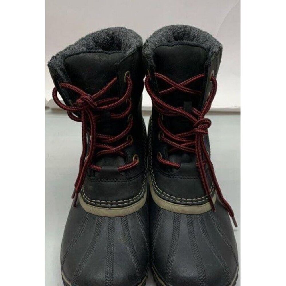 Sorel Womens Size 10 Winter Snow Boots Slimpack Lace II Boot Black NL2348-010